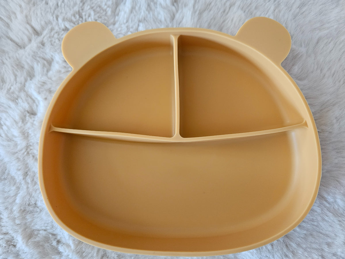 Assiette compartimentée en silicone, 4 mois et +, sans BPA