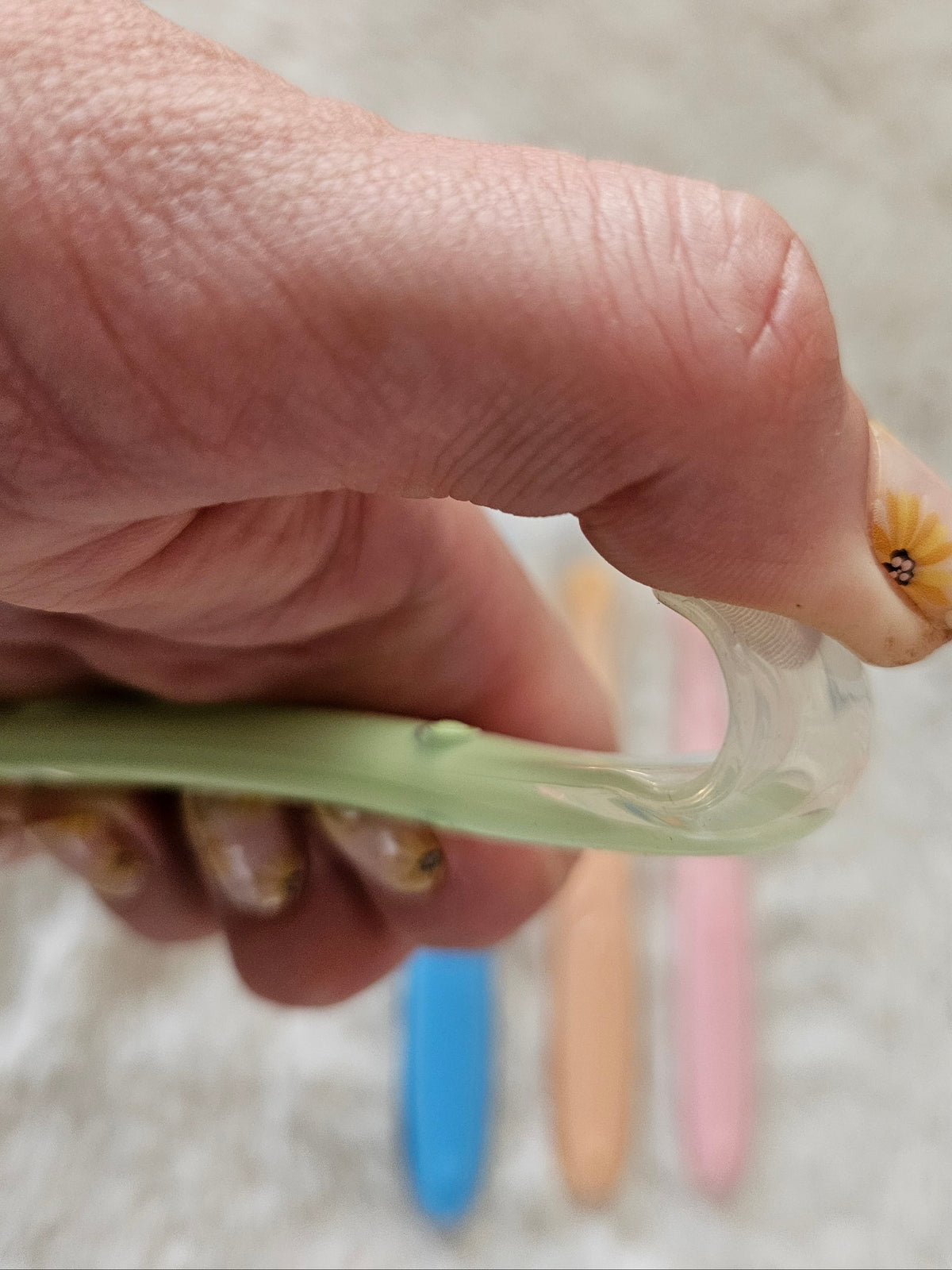 Cuillère en silicone souple 1er âge, dès 4 mois et +