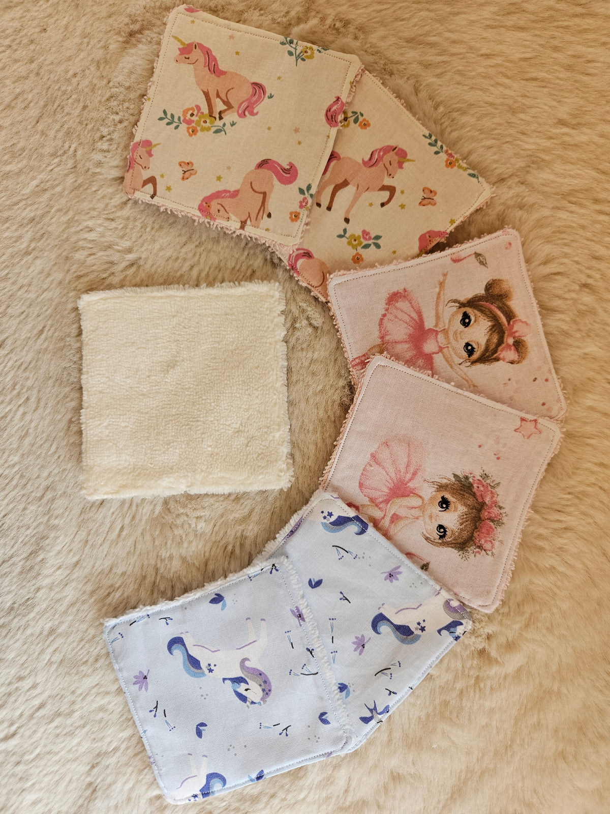 Lingettes lavables Oeko-tex 10x10cm (lot de 4)