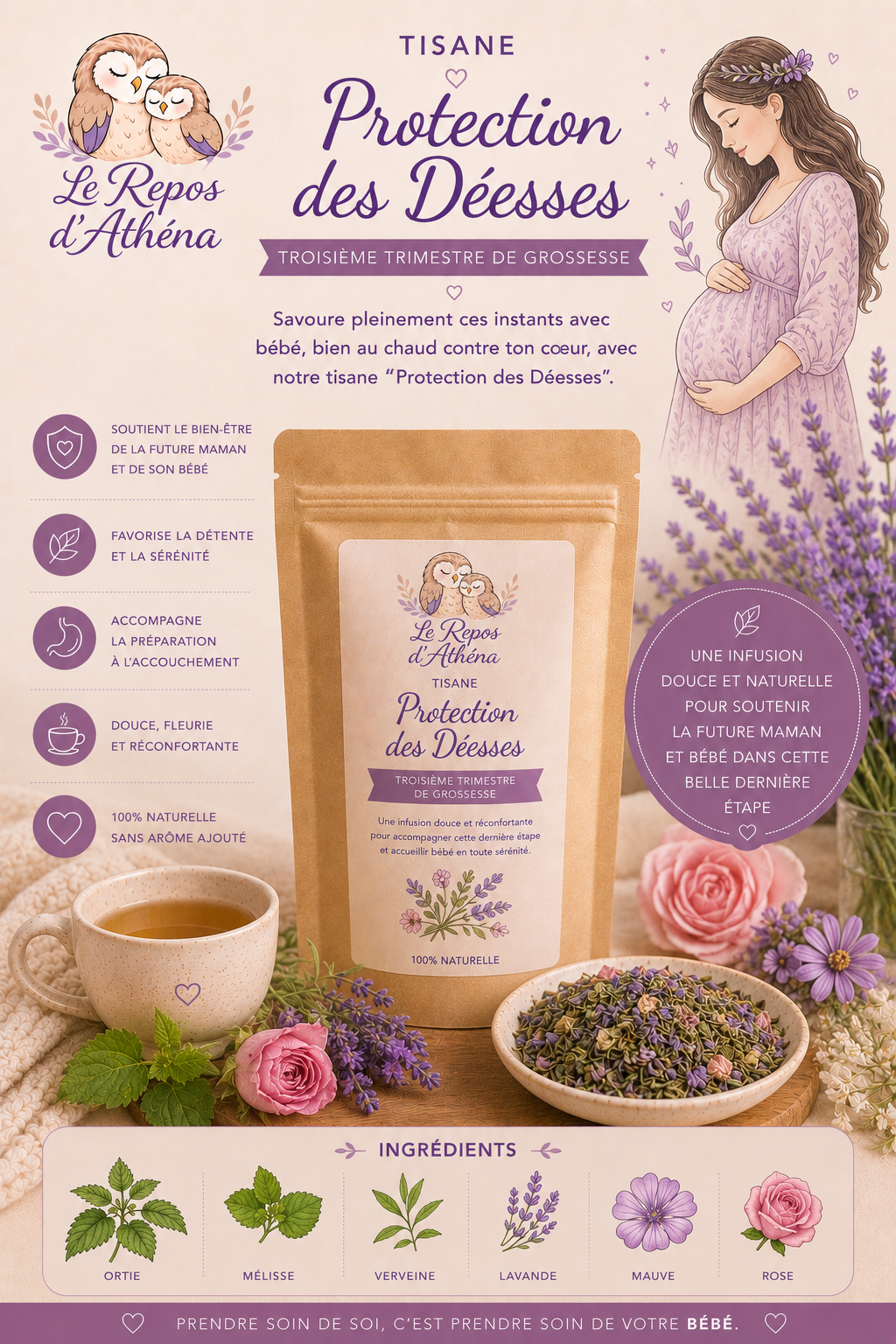 Tisane troisième trimestre "Protection des Déesses"