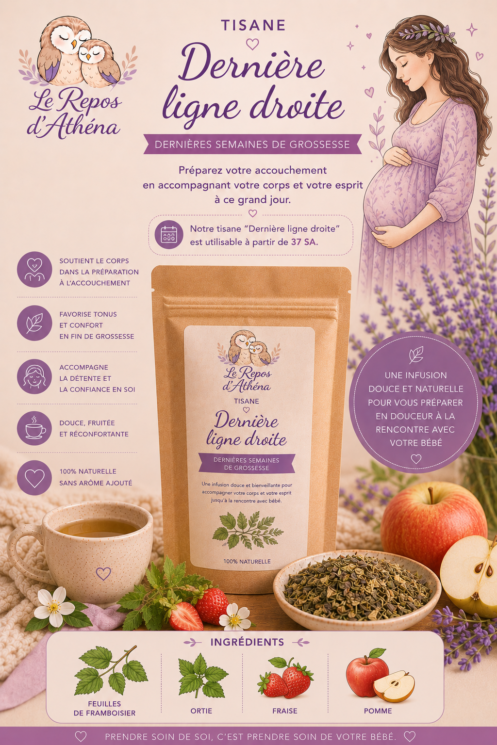 Tisane fin de grossesse "Dernière ligne droite"