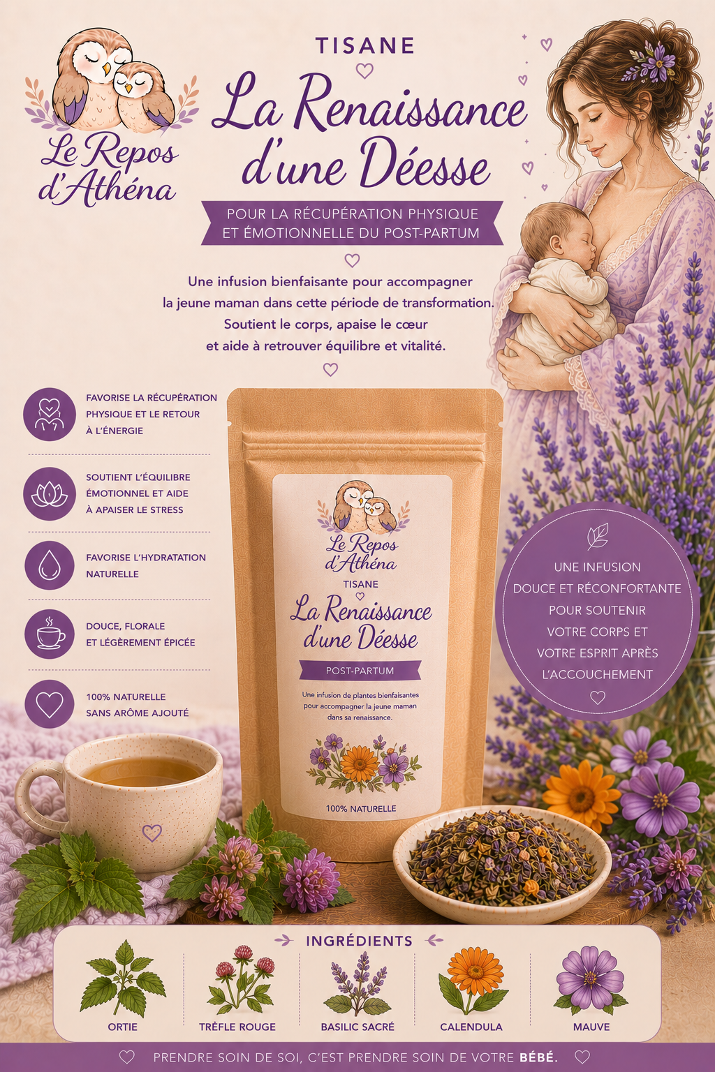 Tisane post-partum "La Renaissance d'une Déesse"