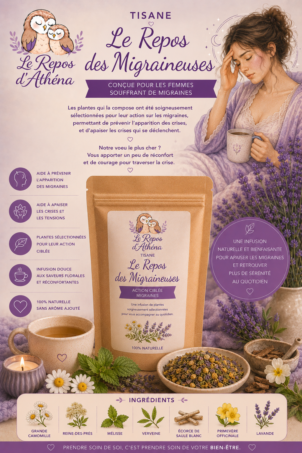 Tisane "Le Repos des Migraineuses"
