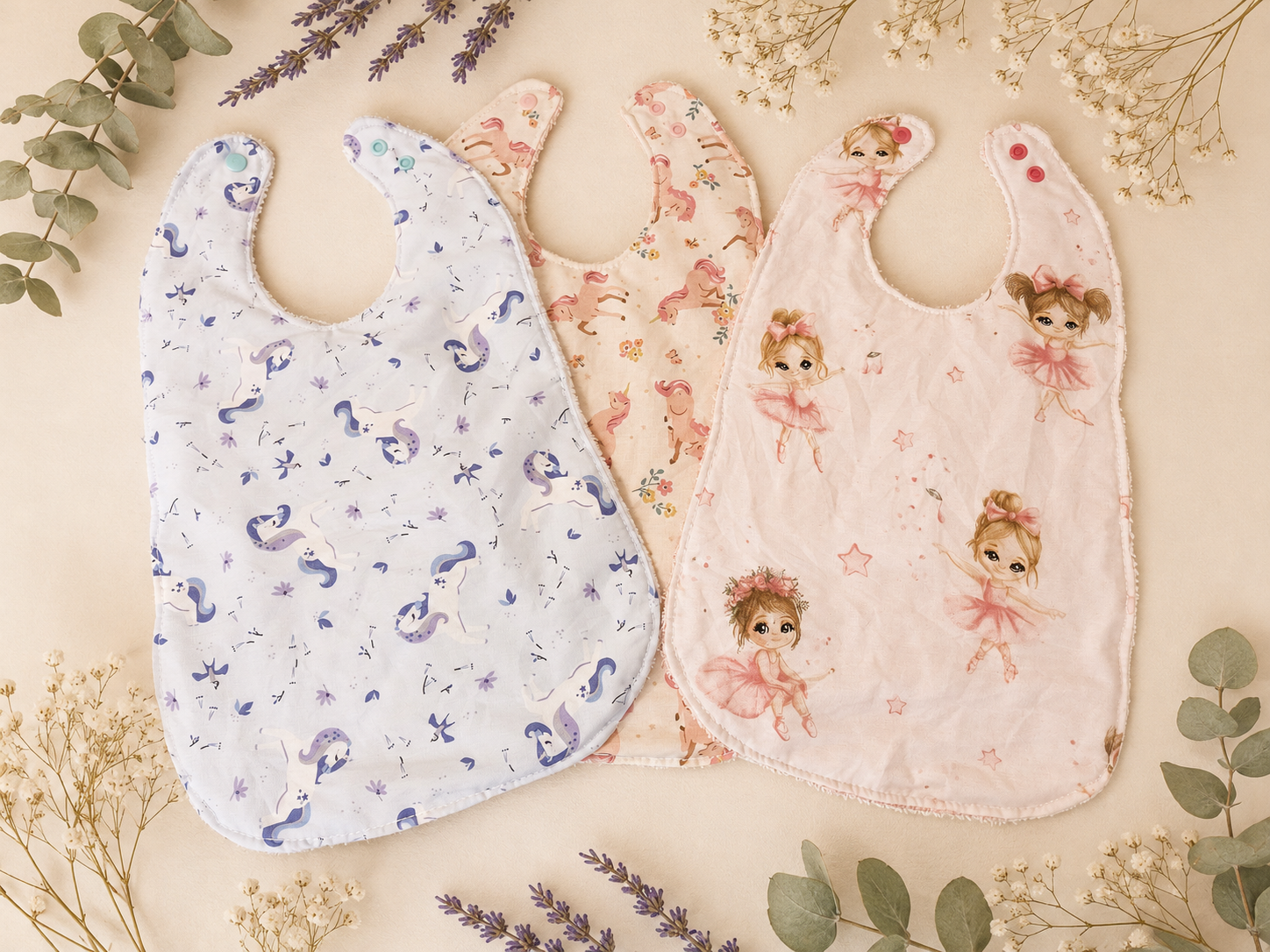 Bavette repas bébé 4-36 mois personnalisable