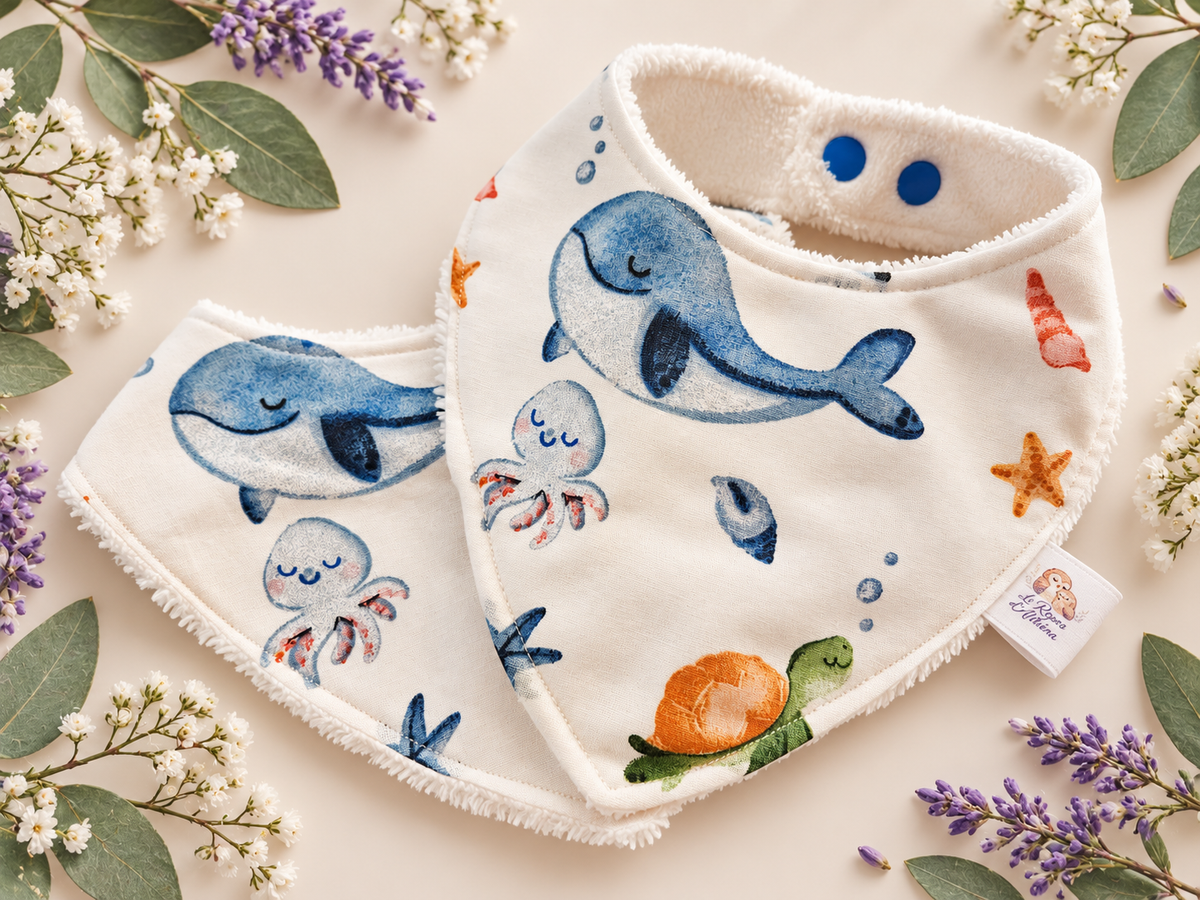 Bavoir bandana bébé 0-18 mois personnalisable