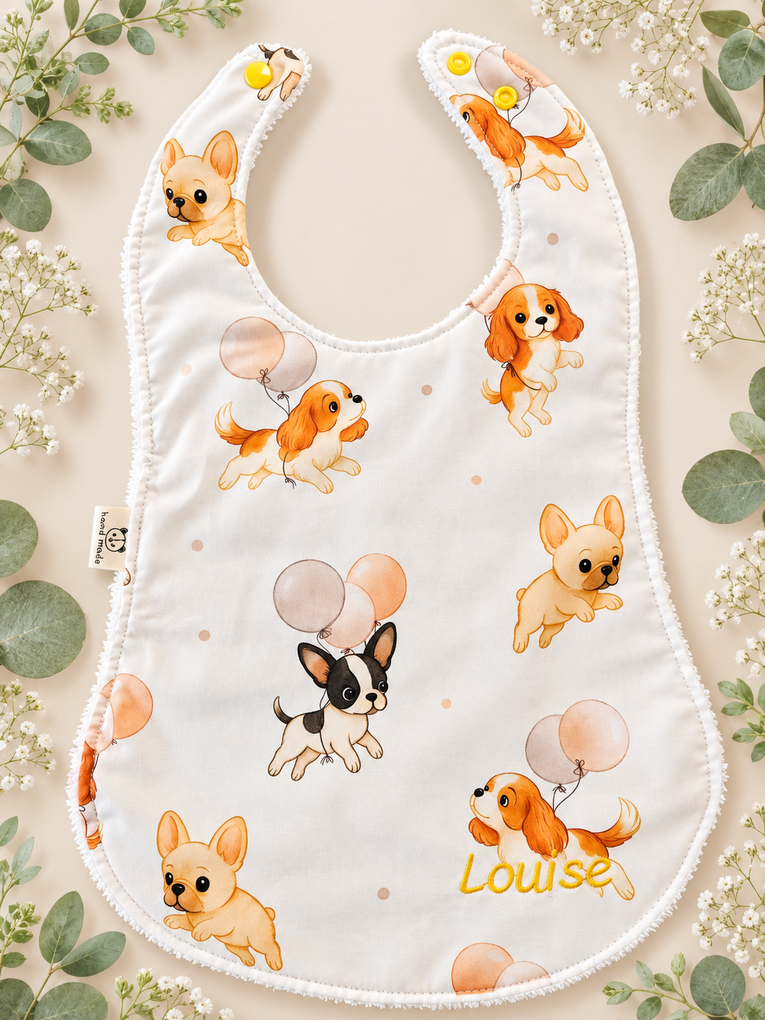 Bavette repas bébé 4-36 mois personnalisable