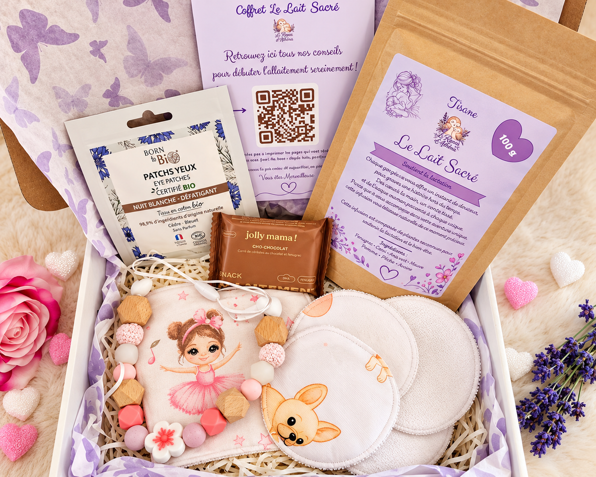 Coffret-cadeau allaitement "Le Lait Sacré"