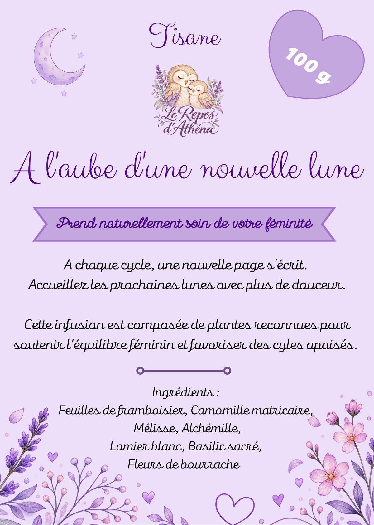 Tisane cycle apaisé "A l'aube d'une nouvelle Lune"
