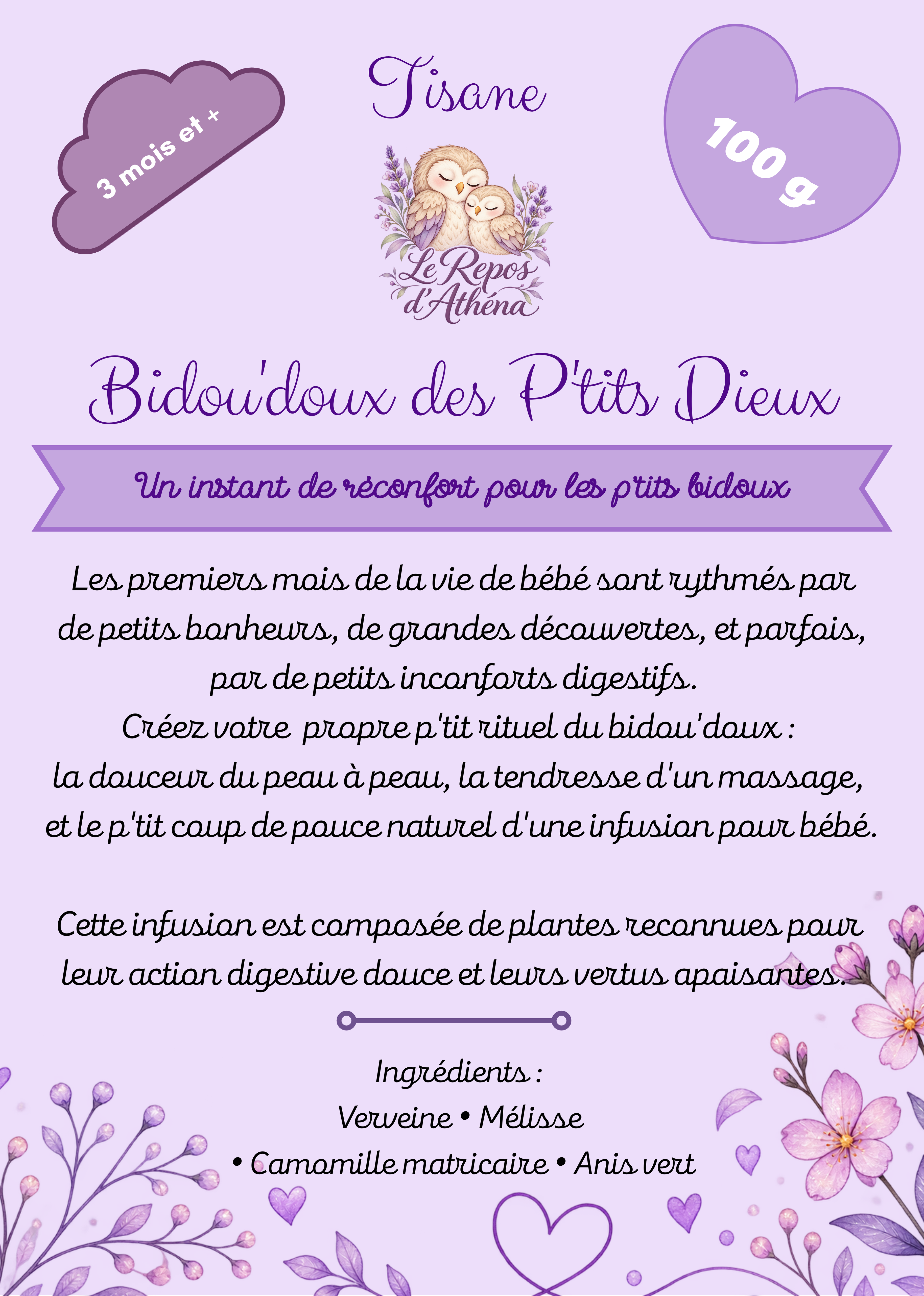 Tisane bébé "Bidou'Doux des P'tits Dieux"