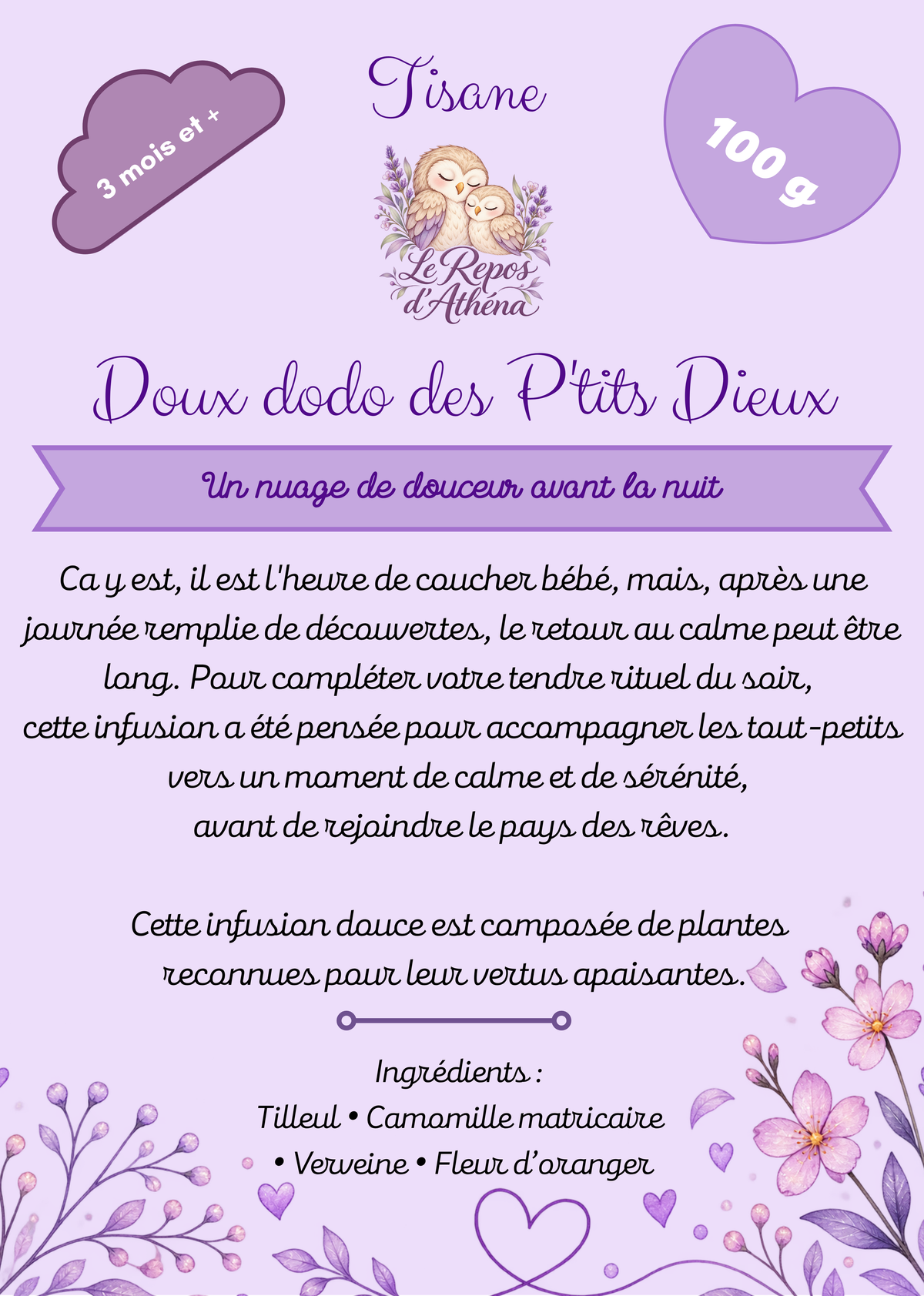 Tisane "Doux Dodo des P'tits Dieux"