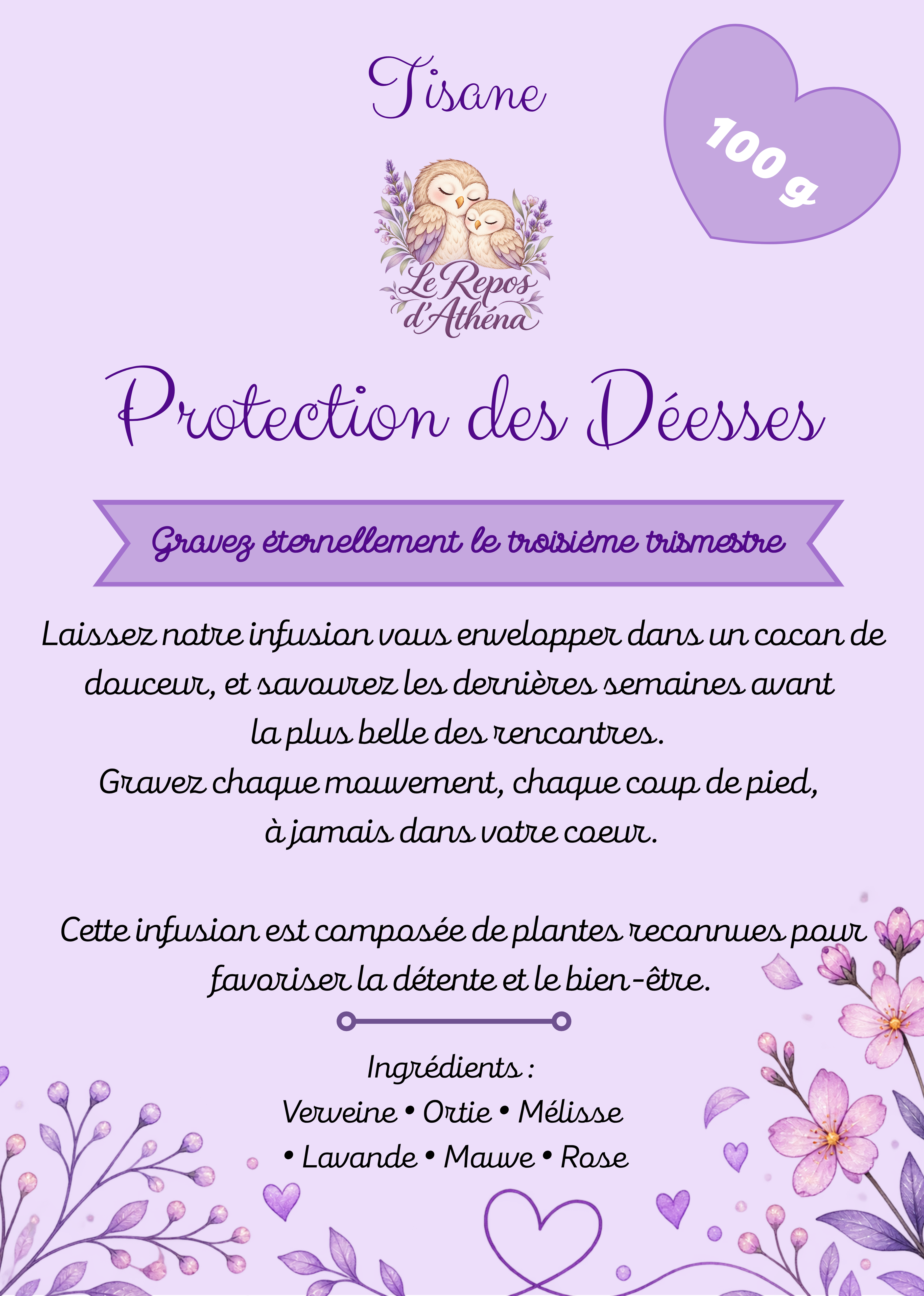 Tisane troisième trimestre "Protection des Déesses"