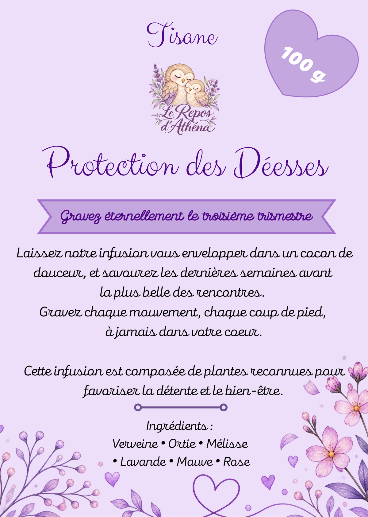 Tisane troisième trimestre "Protection des Déesses"