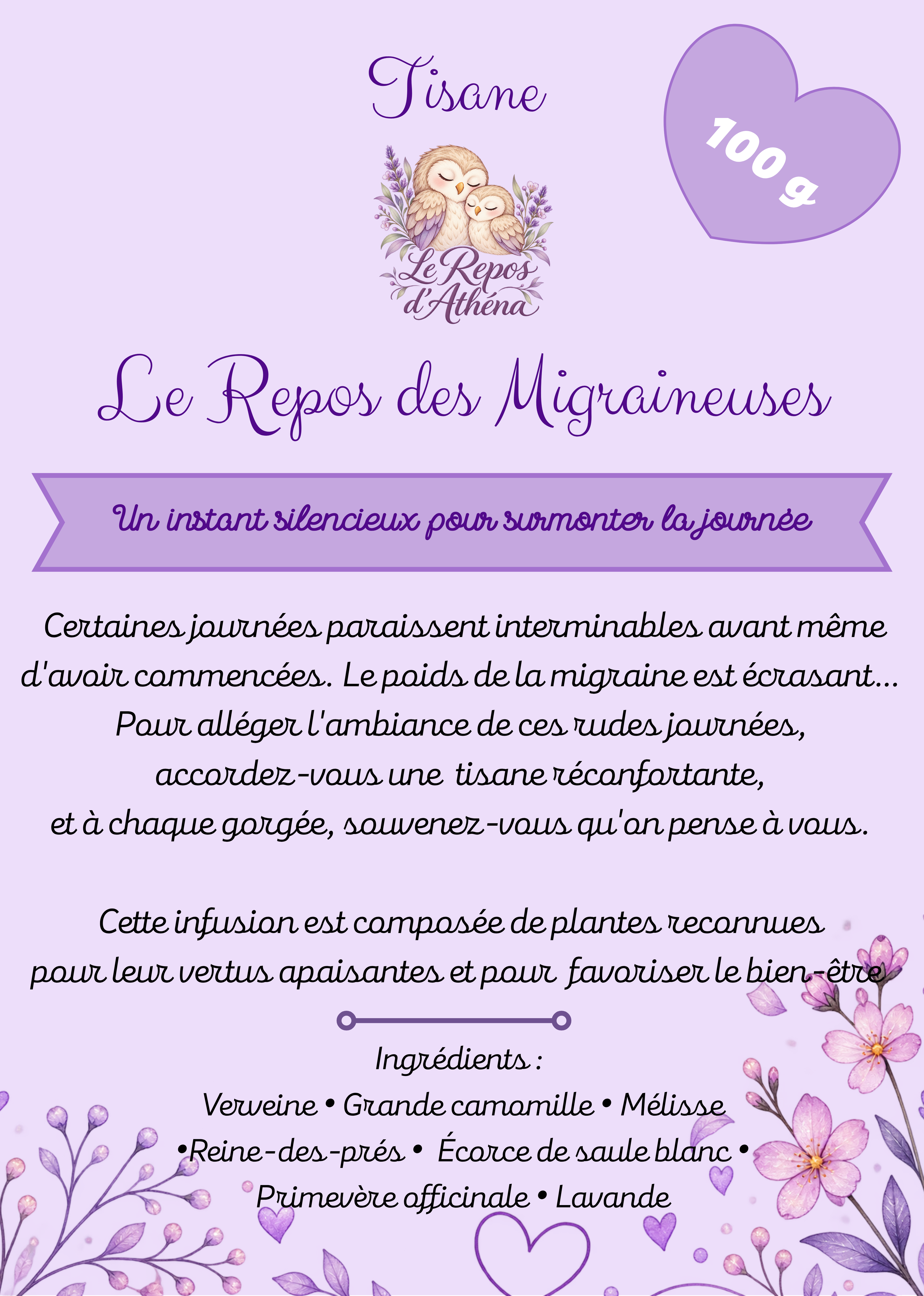 Tisane "Le Repos des Migraineuses"