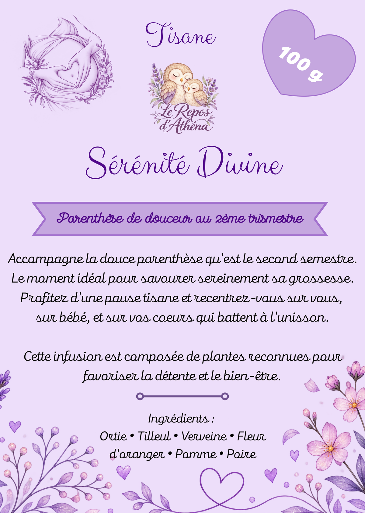 Tisane deuxième trimestre "Sérénité Divine"