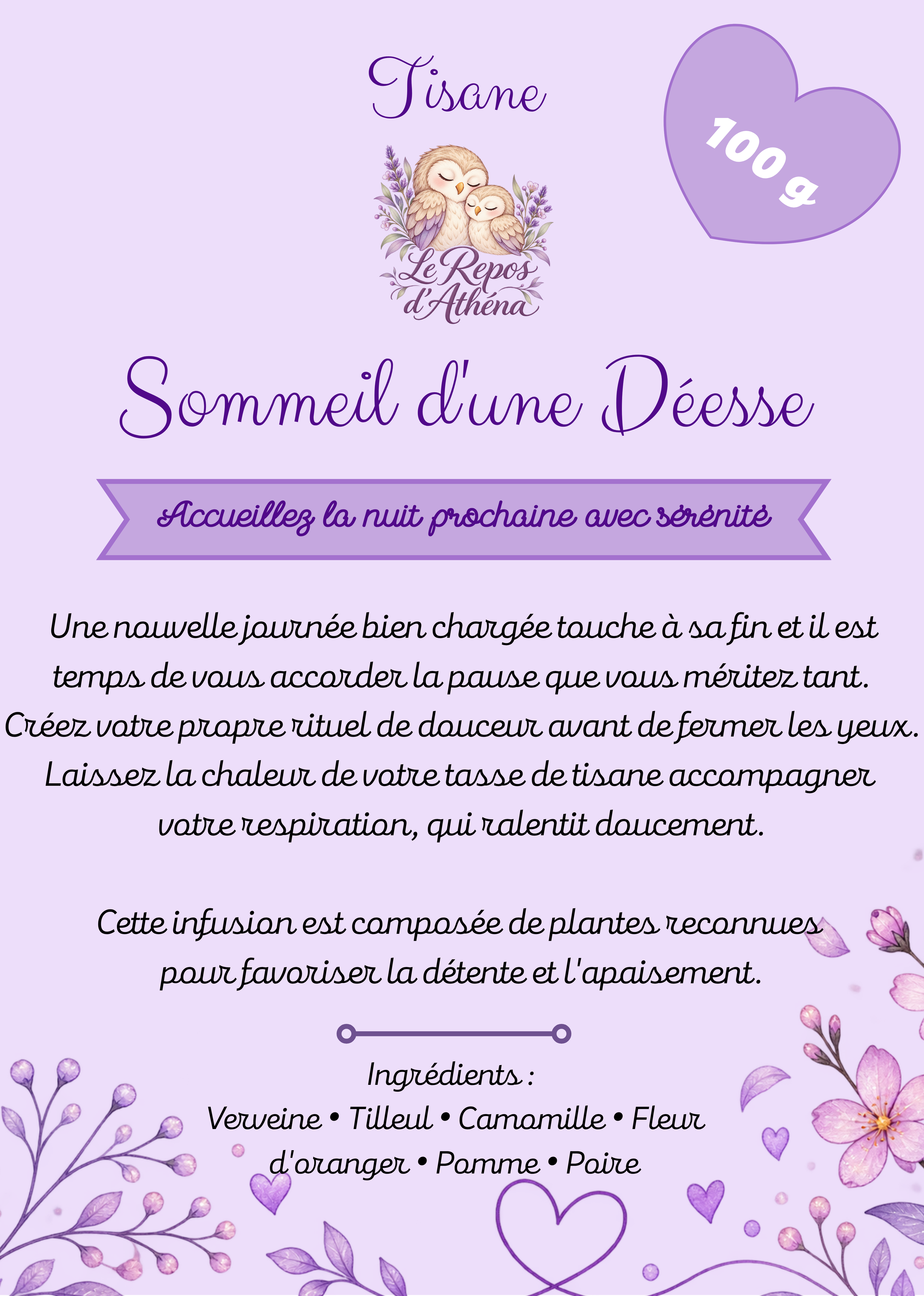 Tisane "Sommeil d'une Déesse"